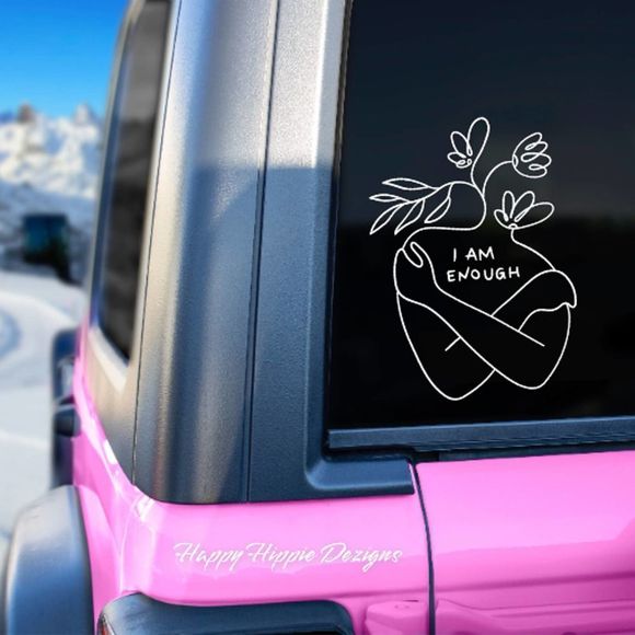 I Am Enough Vinyl Decal - Picture 1 of 8